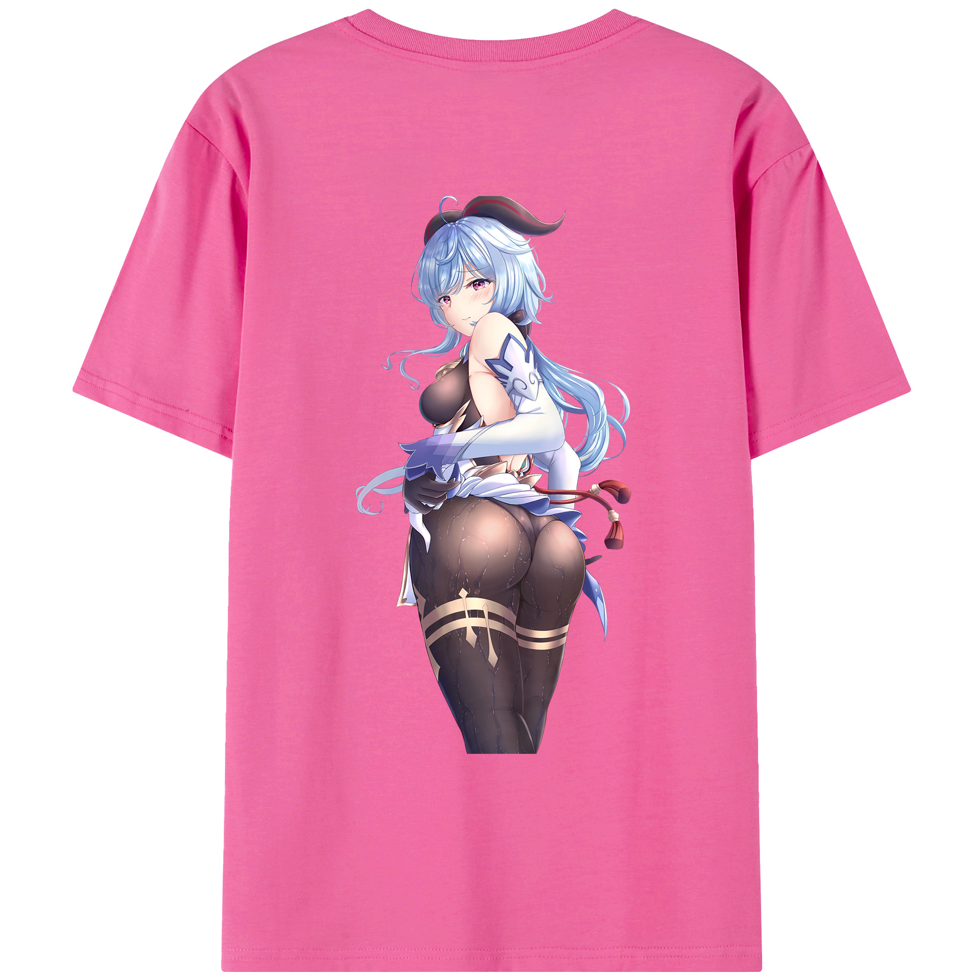 げんし神 甘雨 かんう genshin Ganyu レディース半袖Tシャツ(バックプリント)